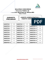 Ag - Saude - I - Aux - Enfermagem Gab - Preliminar Gabarito