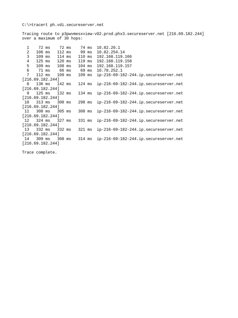 Traceroute vpn to vdi pdf
