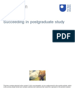 Succeeding in Postgraduate Study Printable