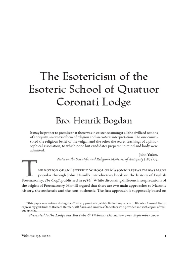 Esoteric Masonic Research Insights | PDF | Western Esotericism ...