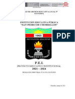 "San Pedro de Chorrillos": Institución Educativa Pública