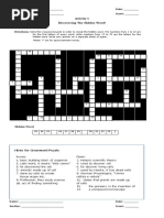 The Cell Theory Activity 1 and 2