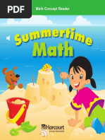 Math Concept Reader Summer Time Math