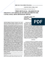 Reflexo Inibitório Retoanal. Gradiente de Pressão E de Duração Do Relaxamento em Canal Anal Após Distensão Retal