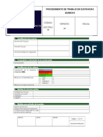 Hoja de Datos en Sustancias Quimicas