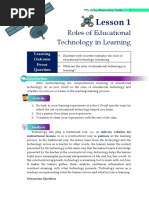 TTL Lesson 1 Roles of Educational Technology in Learning