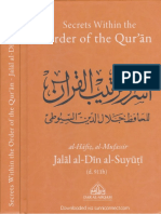 Secrets Within The Order of The Quran by As Suyuti PDF