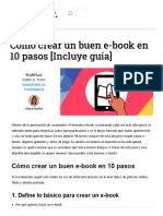 Cómo crear un buen e-book en 10 pasos [Incluye guía completa]