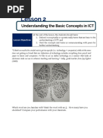 LESSON 2 Understanding Basic Concepts of ICT