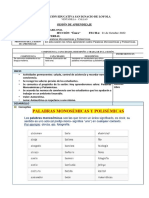 SESIONES APRENDIZAJE SIL - 17 Al 21 Octubre 22 - BB PDF