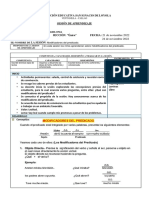 SESIONES APRENDIZAJE SIL - 21 Al 25 Nov 22 PDF