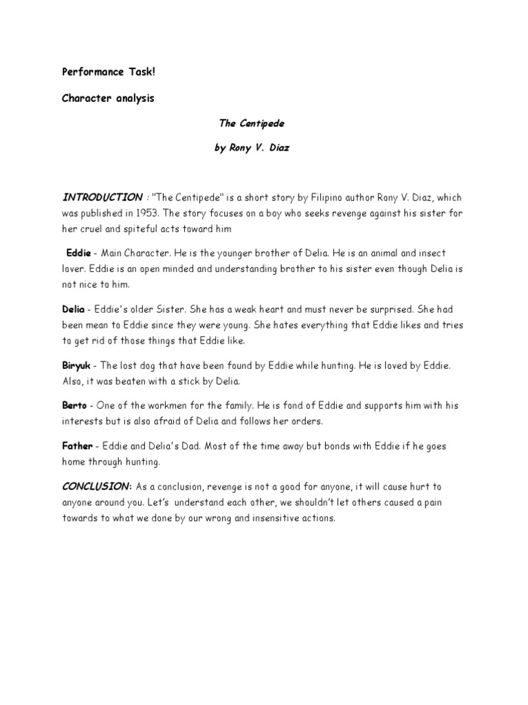 Character Analysis of 