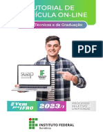 Tutorial Matricula On-Line - IFRO PSU 2023-1