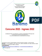 Baremo Editado ULA 2022
