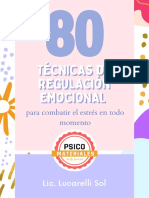 Ebook 80 Técnicas de Regulación Emocional para Combatir El Estrés. Lic Lucarelli