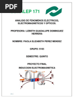 Induccion Electromagnetica | PDF | Campo magnético | Corriente eléctrica