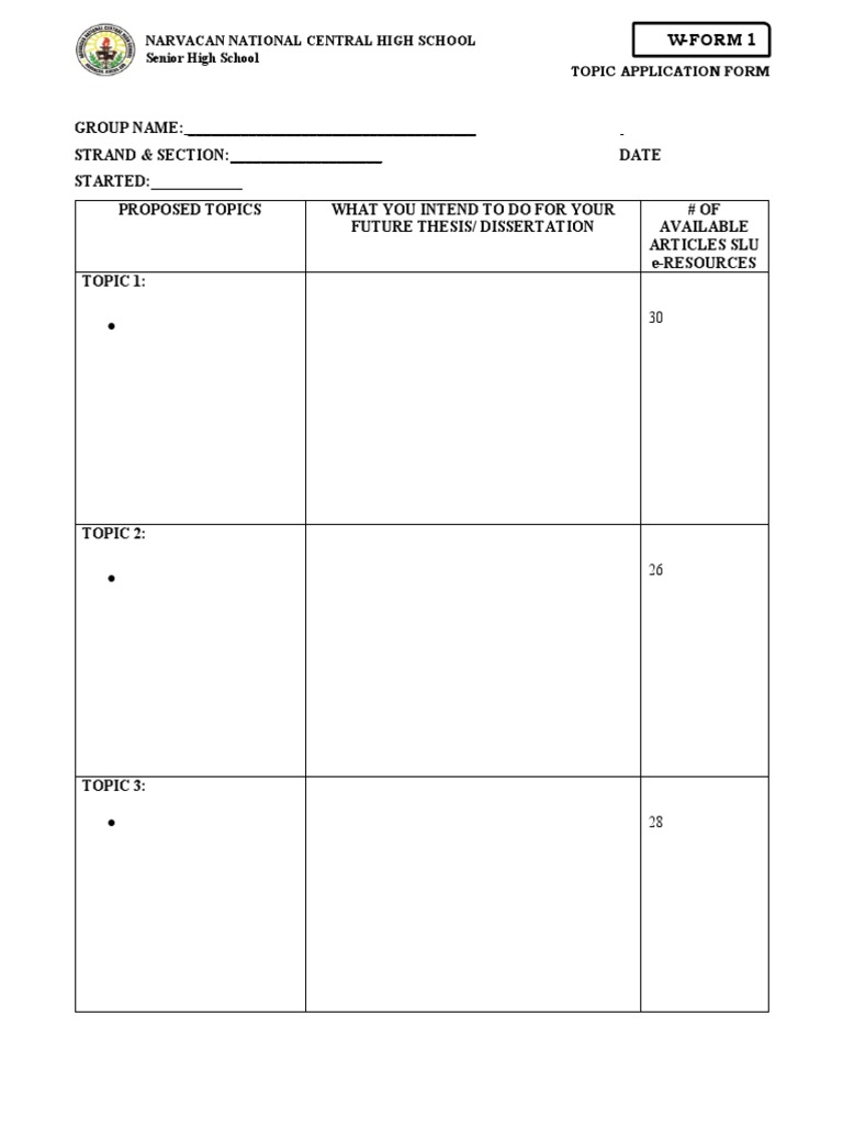 Topic-Application-Form-1 (1) HHH.docx | PDF