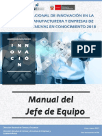 Manual Del Jefe de Equipo: I N N O V A C I Ó N