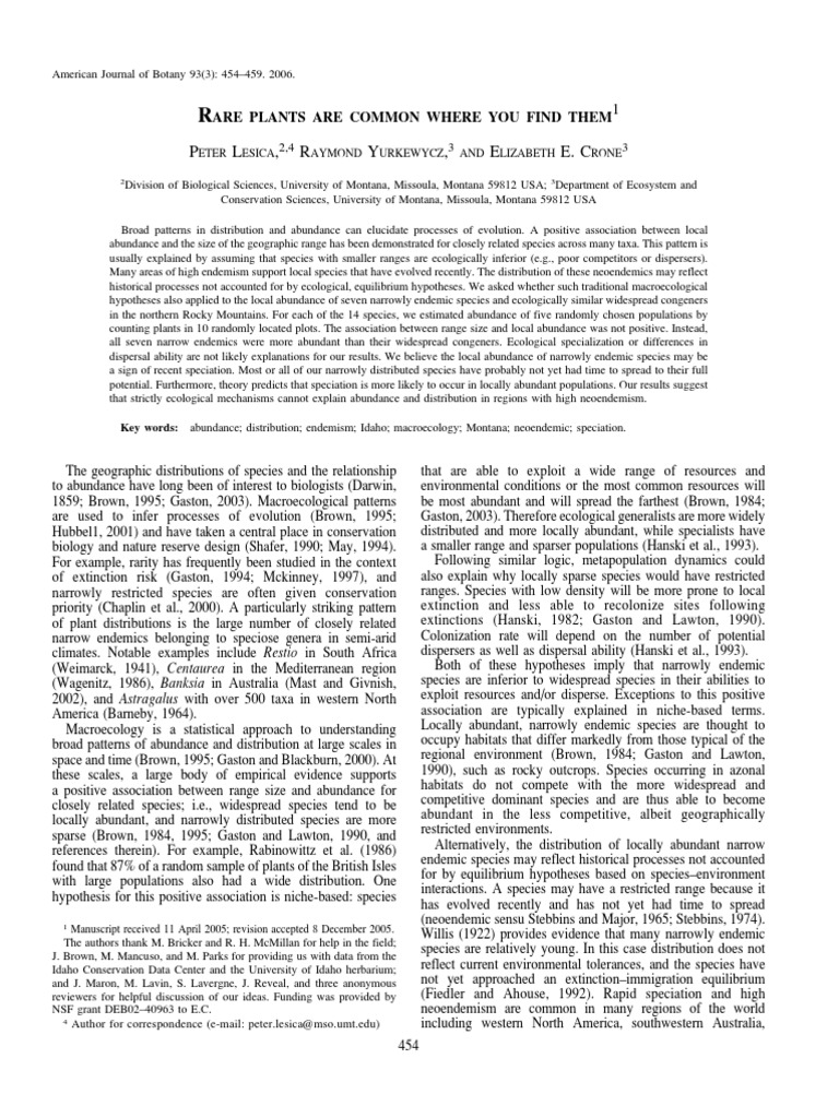 P L, R Y, E E. C Are Plants Are Common Where You Find Them PDF