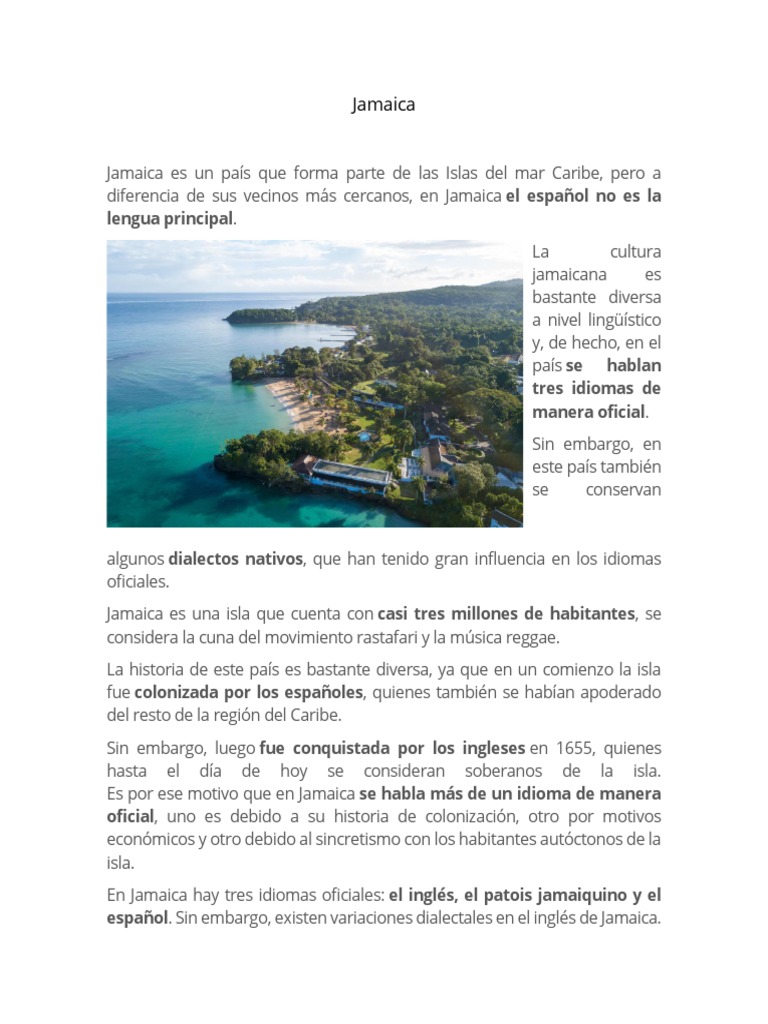 Jamaica Ingles PDF PDF