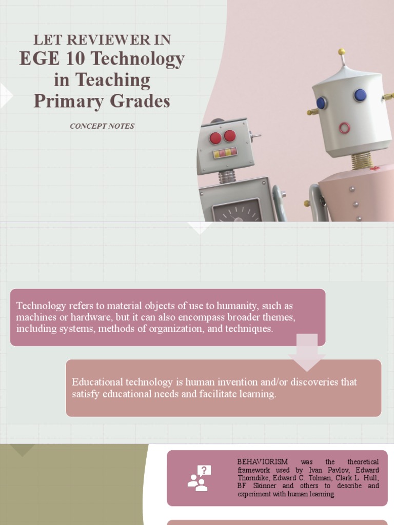 Educational Technology in EGE 10 | PDF | Educational Technology | Learning