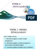 Topik 2 Model Pengajaran