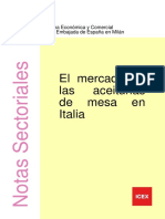 El Mercado de Las Aceitunas de Mesa en Italia PDF