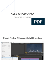 CARA EXPORT VIDEO Di Adobe Premiere