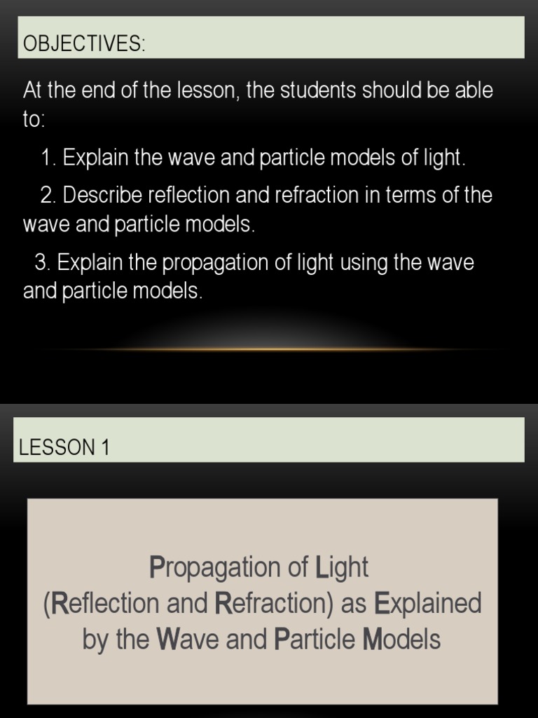 G11 Propagation of Light | PDF | Light | Wavelength