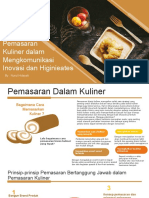 Persentasi Pariwisata Kuliner