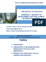 DauHoang WebSecurity Chapter 4 Security in Development and Depployment PDF