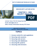 DauHoang WebSecurity Chapter 3 Web Security Measures PDF