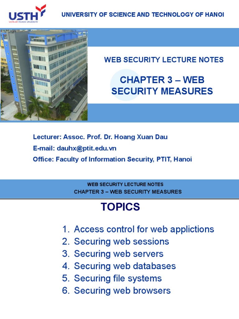 DauHoang WebSecurity Chapter 3 Web Security Measures PDF | PDF | World ...