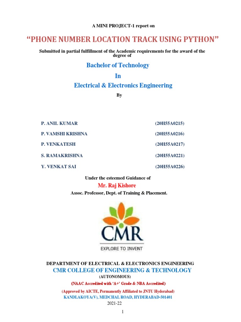 PHONE TRACKING Using Python | PDF | Mobile Phones | Computing