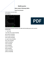 Mysql Queries