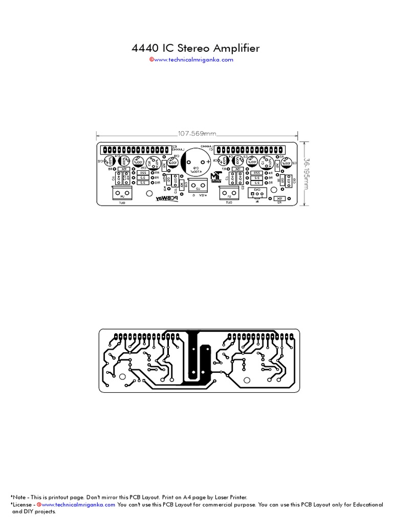 4440 Amplifier Technical Mriganka PDF | PDF | Electromagnetism