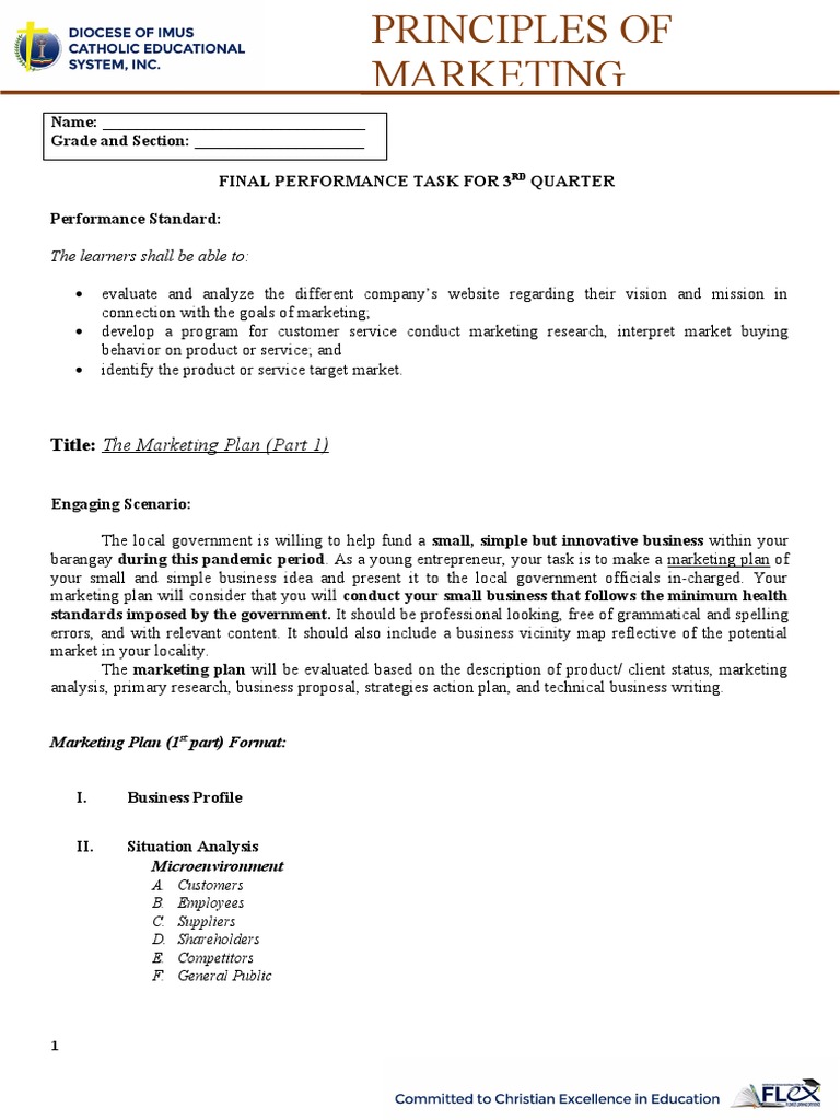 Marketing Plan Development Guide | PDF | Marketing | Business Economics