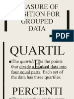 Measureofpositionforgrouped Data