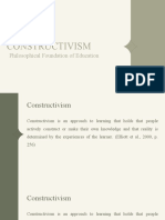 Constructivism: Philosophical Foundation of Education