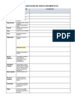 Ficha de Planificación Del Ensayo Argumentativo