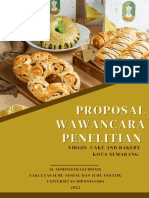 Proposal Penelitian Virgin Cake and Bakery