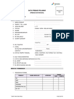 Formulir Data Pribadi Pelamar 2022