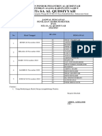 Jadwal Pengawas