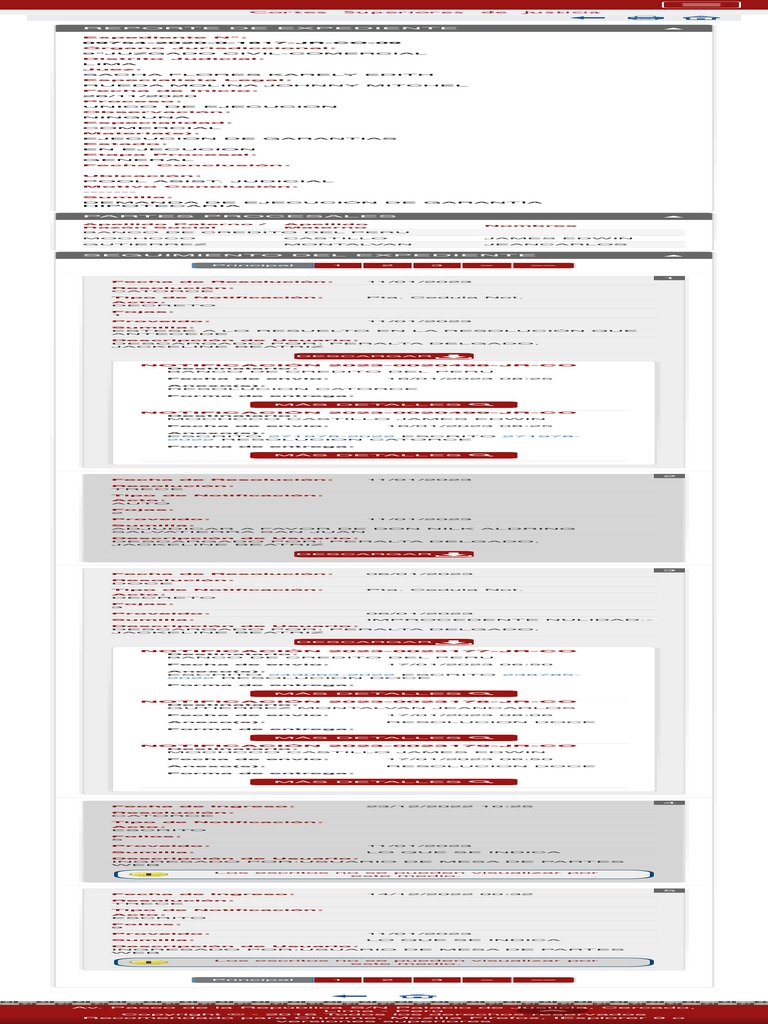 CEJ - Consulta de Expedientes Judiciales - Detalle de La Busqueda de