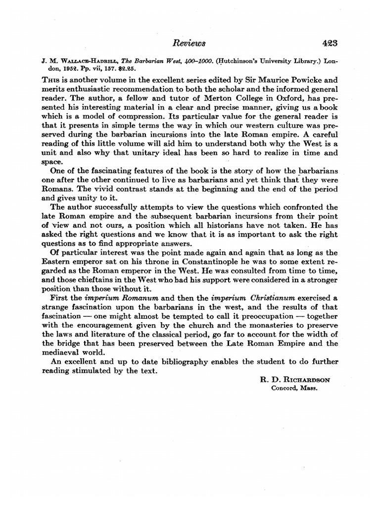 Preserving Culture in the Barbarian West | PDF | Roman Empire