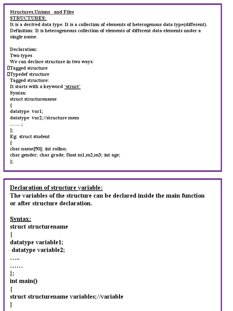 Unit-5 Complete PDF | PDF | Computer File | Pointer (Computer Programming)
