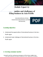 Module 2A Opportunities and challenges of doing business in Asia-Pacific