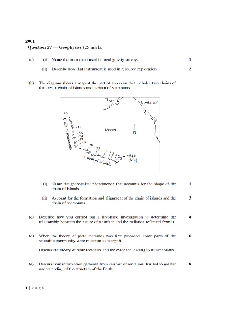 Physics Resources Geophysics HSC Questions PDF PDF