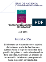 Presupuesto Orientado A Resultados - Paraguay