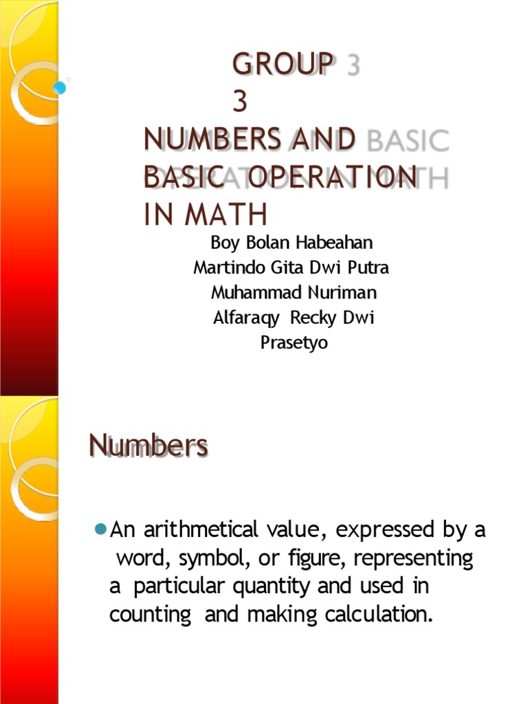 Numbers and basic operation in math pdf numbers division